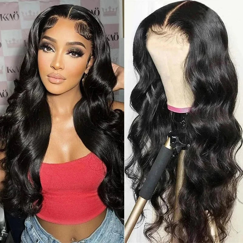 FX-HA27 Wholesales Wear and Go Lace Frontal 4x4 Body Closure Wigs Raw Curly Human Hair Wig