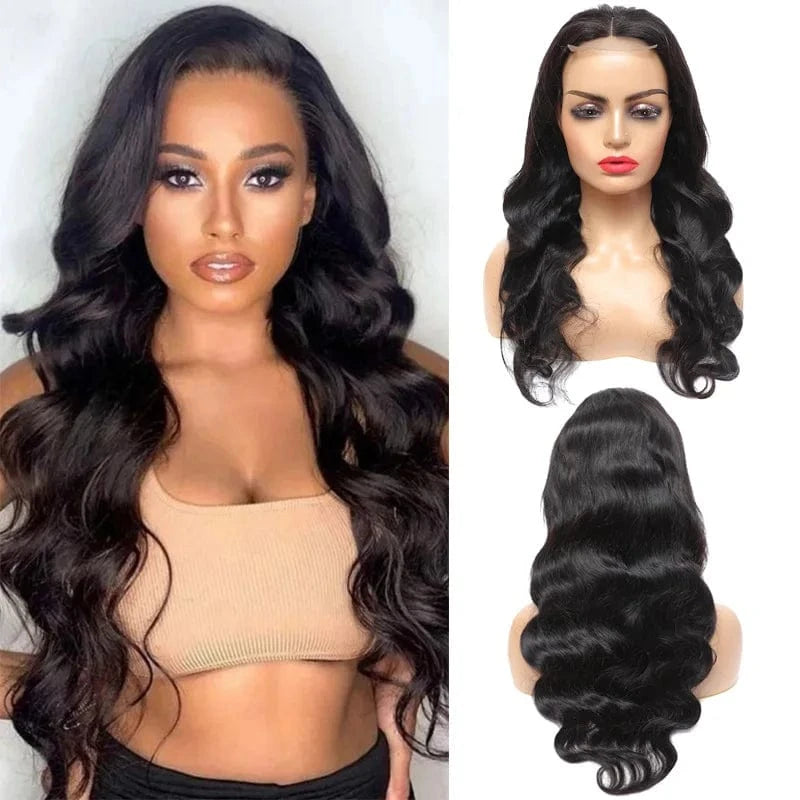 FX-HA27 Wholesales Wear and Go Lace Frontal 4x4 Body Closure Wigs Raw Curly Human Hair Wig