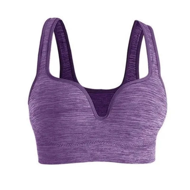 Gather Wireless Stretch Fit Sujetador Deportivo Running Workout Fitness Gym Yoga Bra Seamless Sports Bra Crop Top For Womens