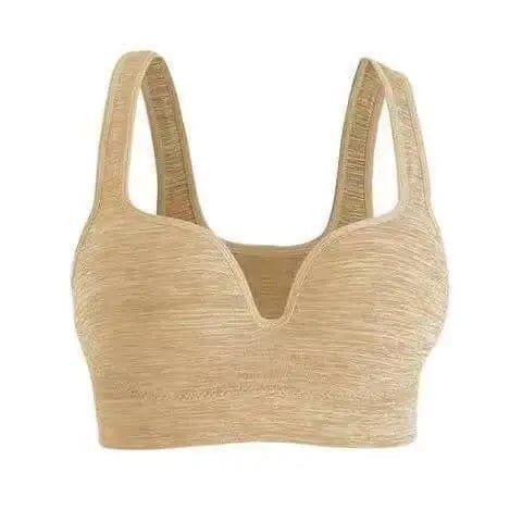 Gather Wireless Stretch Fit Sujetador Deportivo Running Workout Fitness Gym Yoga Bra Seamless Sports Bra Crop Top For Womens