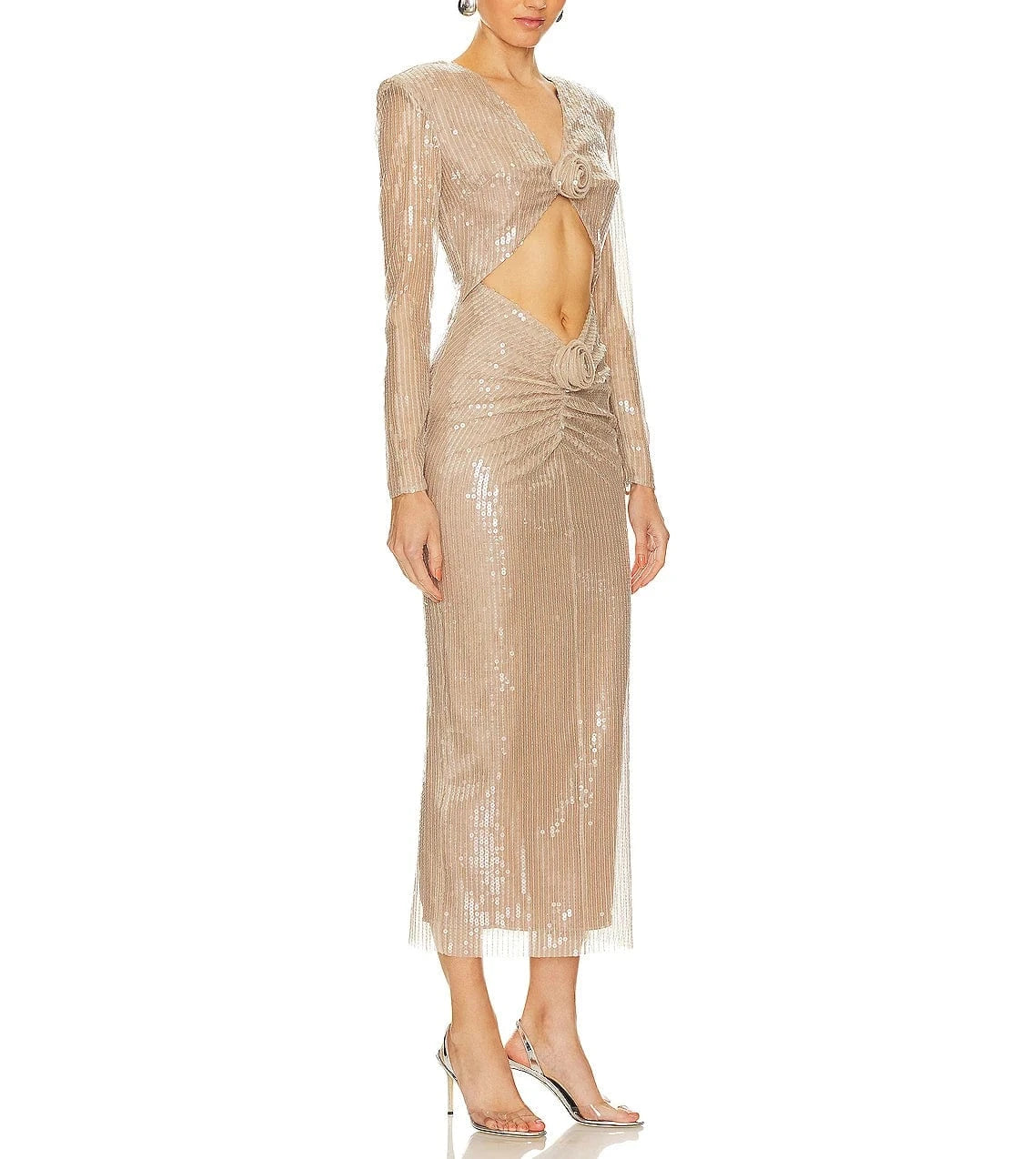 Girls Clothes Elegant Red Hollow Out Dress Sequined Sexy Party Ladies Maxi Dresses For Women