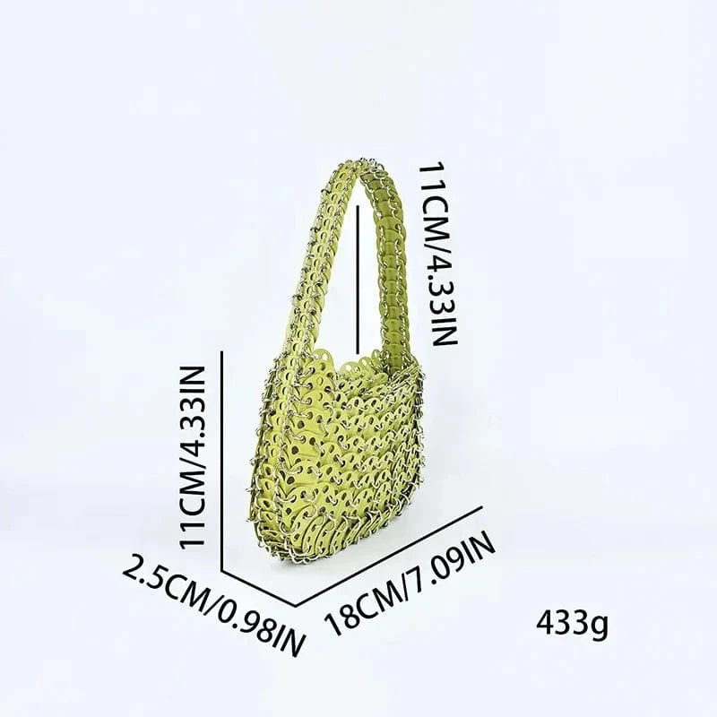 Glitter Small Handbags Wedding Formal Evening Clutch Party Cocktail Shoulder Purse Metal Sequins Bags