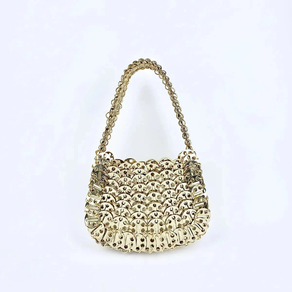 Glitter Small Handbags Wedding Formal Evening Clutch Party Cocktail Shoulder Purse Metal Sequins Bags