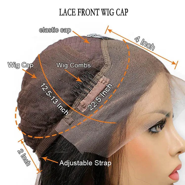 Glueless Black Brown Color Water Wave Wig Pre Plucked Transparent HD Cuticle Aligned Human Hair Lace Front Wigs