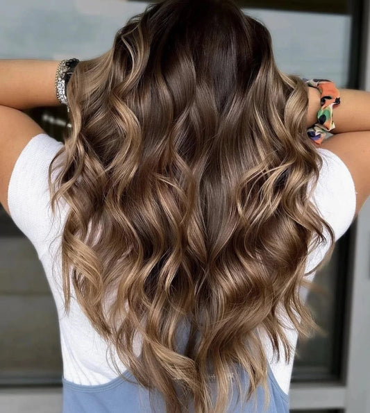 Glueless Blonde Brown Balayage Color Body Wave Virgin Remy Cuticle Aligned Human Hair HD Swiss Lace Front Wigs