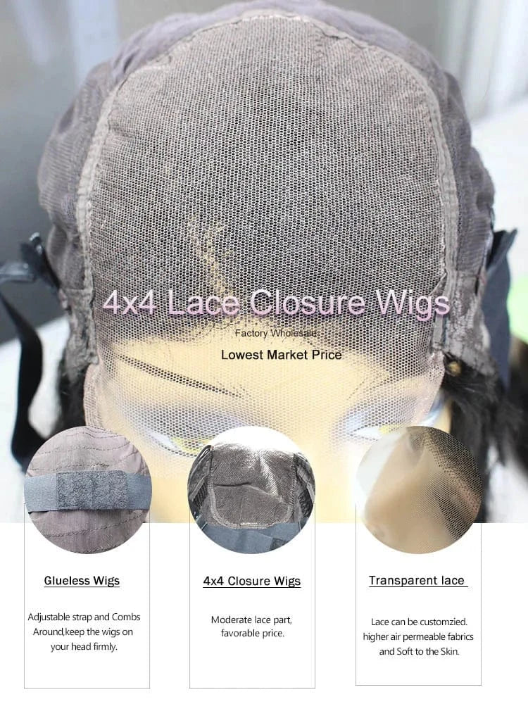 Glueless Full 360 Brazilian Human Hair Lace Front Wigs 100% human hair vendors 13x4 Transparent HD Lace Frontal Wigs Vendor