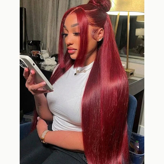Glueless Super Double Draw SDD Bone Straight 100% Vietnam Human Hair Wig Raw Virgin Transparent Full Lace Frontal Wigs for Women