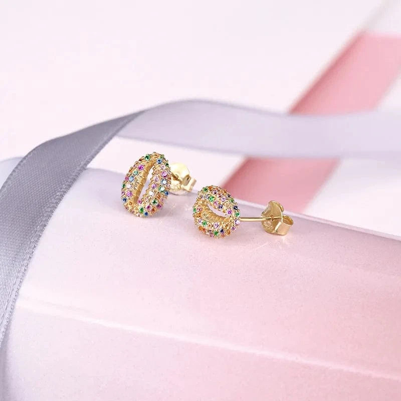 Gold 2022 NEW INS European Style  925 Sterling Silver Beach Shell Shape stud earrings for women