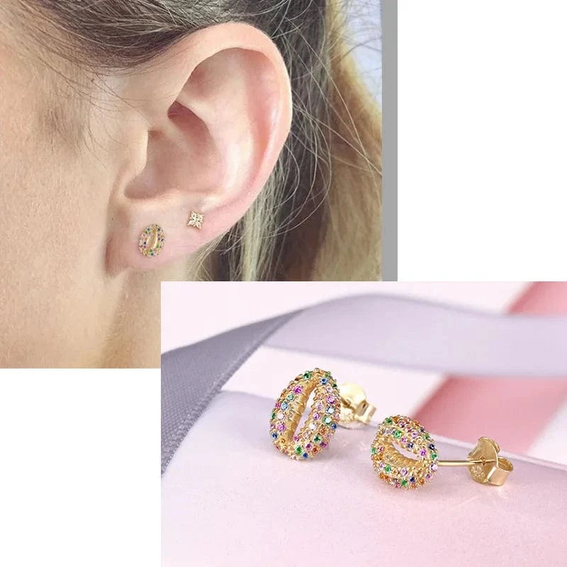 Gold 2022 NEW INS European Style  925 Sterling Silver Beach Shell Shape stud earrings for women