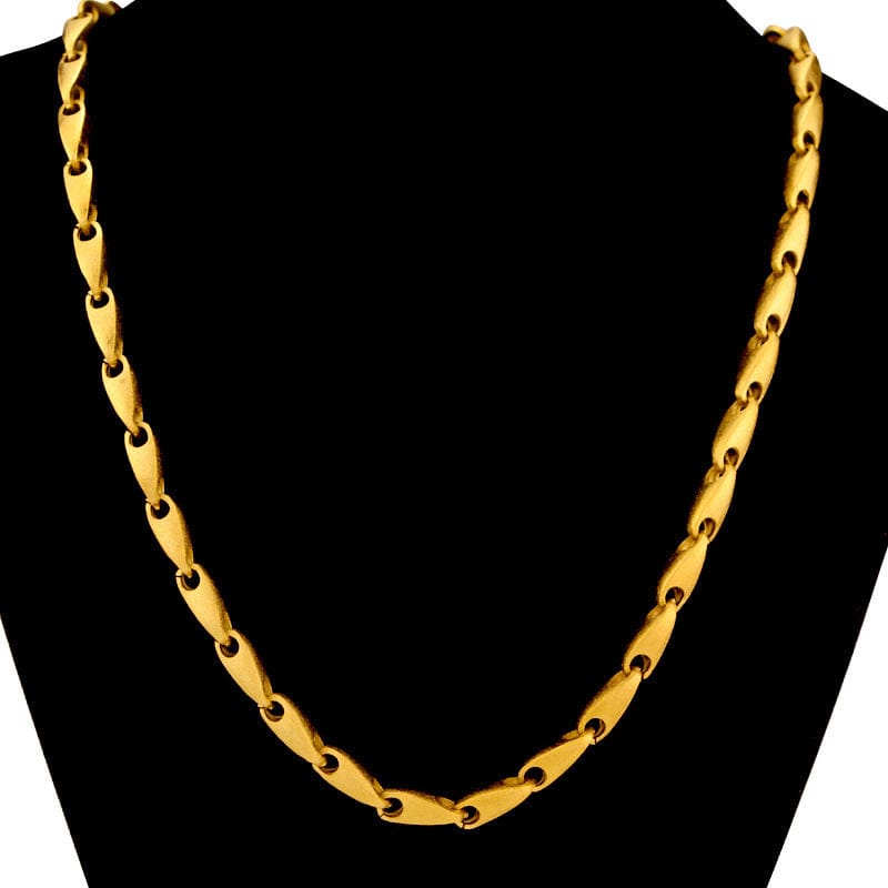Gold Dropshipping Luxury Men's Gold Chain Necklace for Wedding Engagement Anniversary Jewelry Birthday Christmas New Year Gifts Male