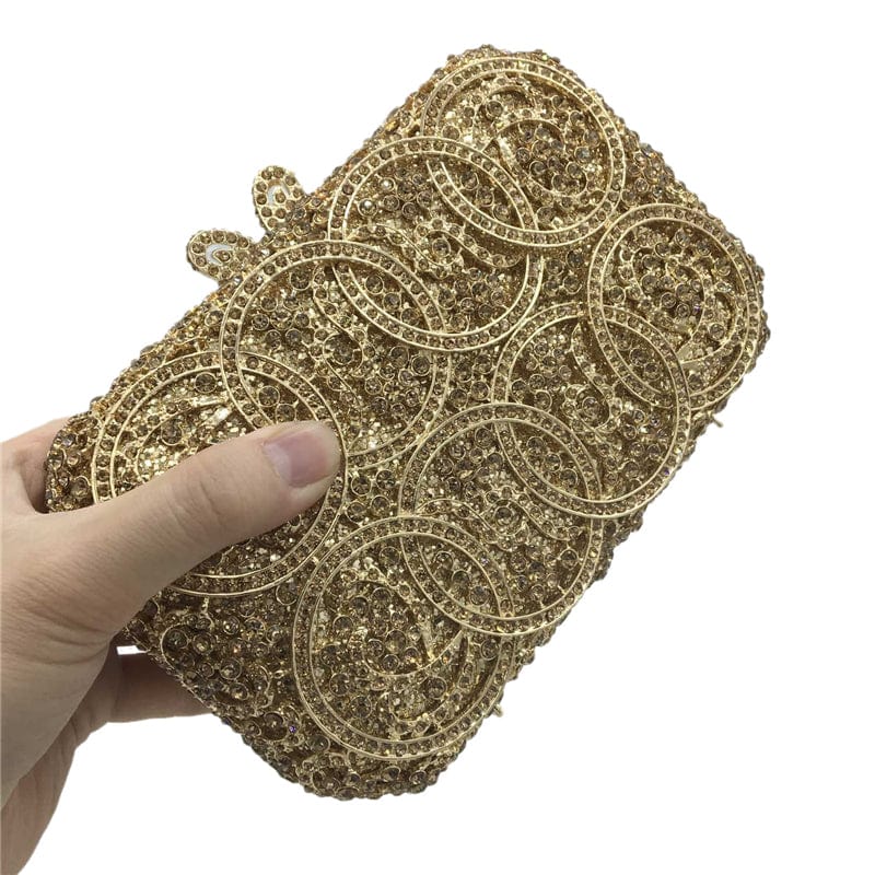 Gold Expensive Ladies Indian Purses Handbags Wedding Party Dress Formal Clutches Elegant Handmade Beaded Purse For Woman