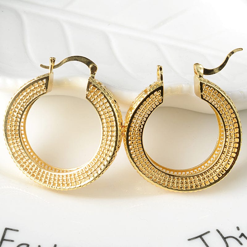 Gold Fashion Jewelry Copper Jewelry Sets For Women New Design Necklace Earrings Pendant High Quality Trendy Gift