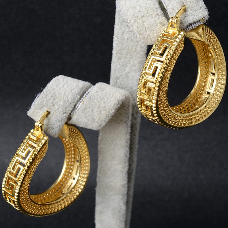 Gold Fashion Jewelry Copper Jewelry Sets For Women New Design Necklace Earrings Pendant High Quality Trendy Gift