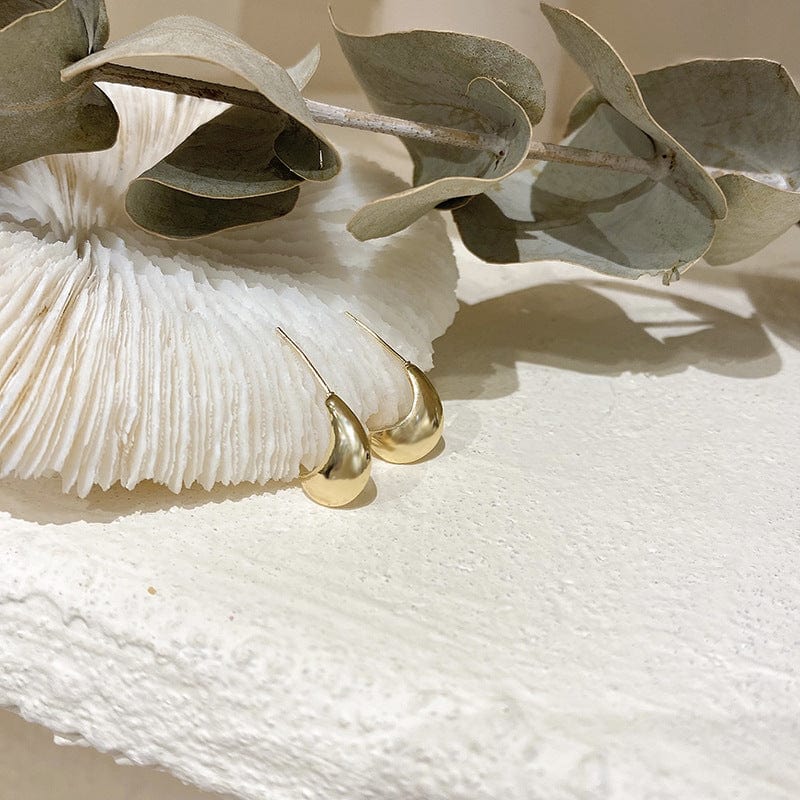 Gold Gold Color Moon Shape C Stud Earrings for Women Trendy Small Exquisite Jewelry