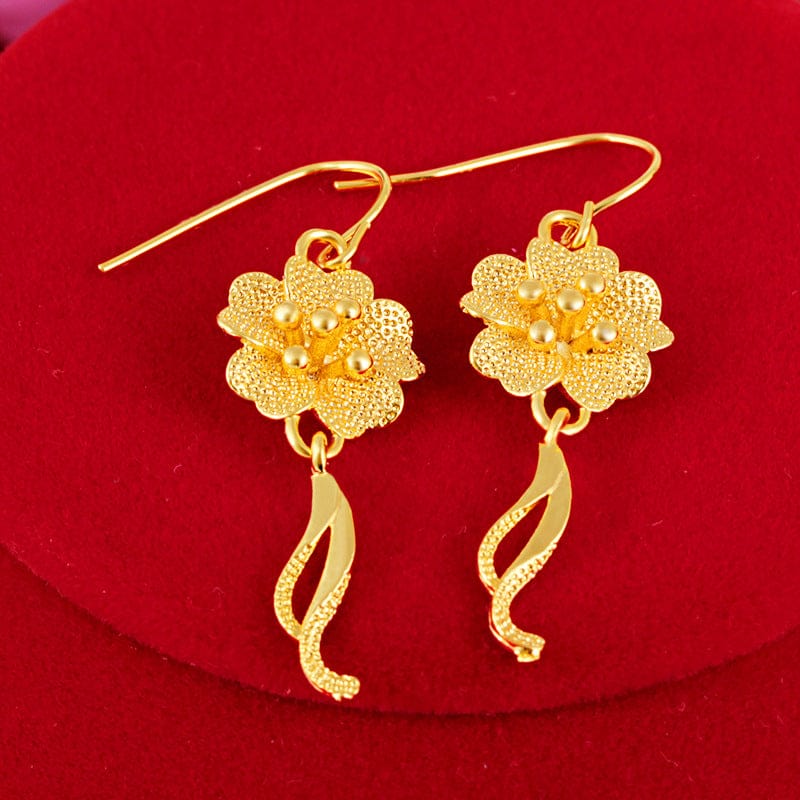 Gold Gold Filled Drop Earring for Women Classic Jewelry Tassel Long Earrings for Engagement Fine Jewelry Female for Amazon Ebay