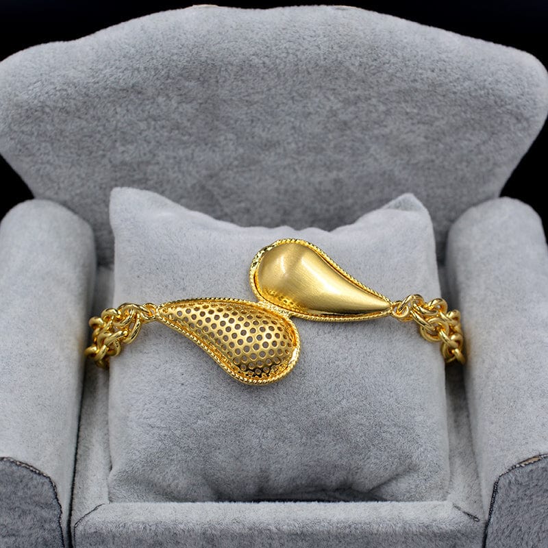 Gold Nigeria Jewelry Sets For Women Necklace Earrings Ring Bracelet Ethnic Geometric Engagement Gift big size jewelry set
