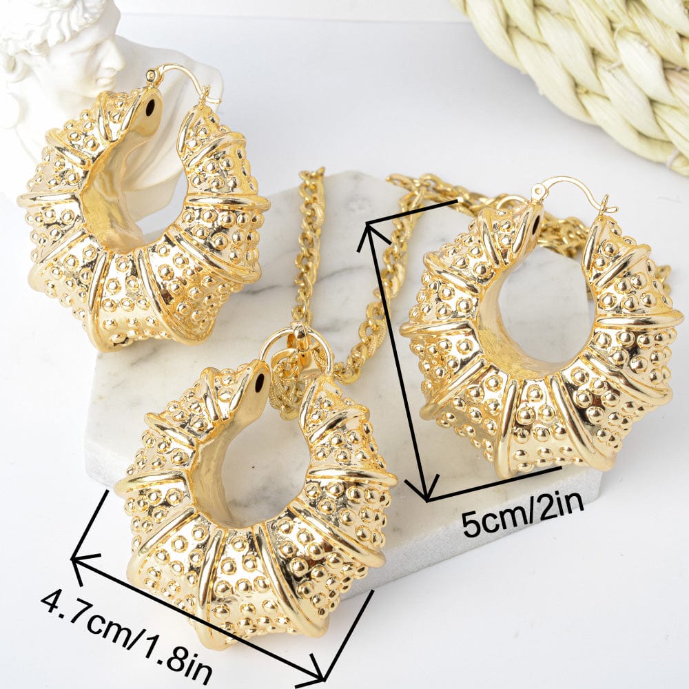 Gold Nigerian high quality copper Women wedding party fashion jewelry sets made in china wholesale