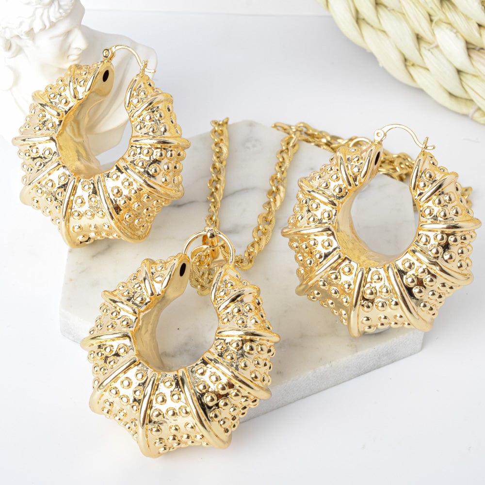 Gold Nigerian high quality copper Women wedding party fashion jewelry sets made in china wholesale