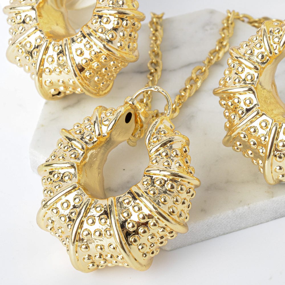 Gold Nigerian high quality copper Women wedding party fashion jewelry sets made in china wholesale