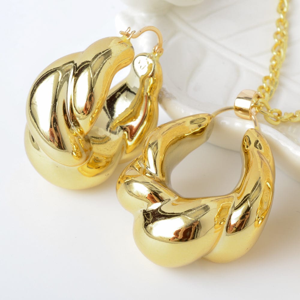Gold Nigerian high quality copper Women wedding party fashion jewelry sets made in china wholesale
