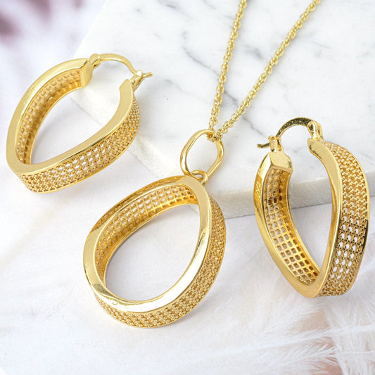 Gold Nigerian Popular jewelry high quality copper Women wedding party bridal jewelry set luxury