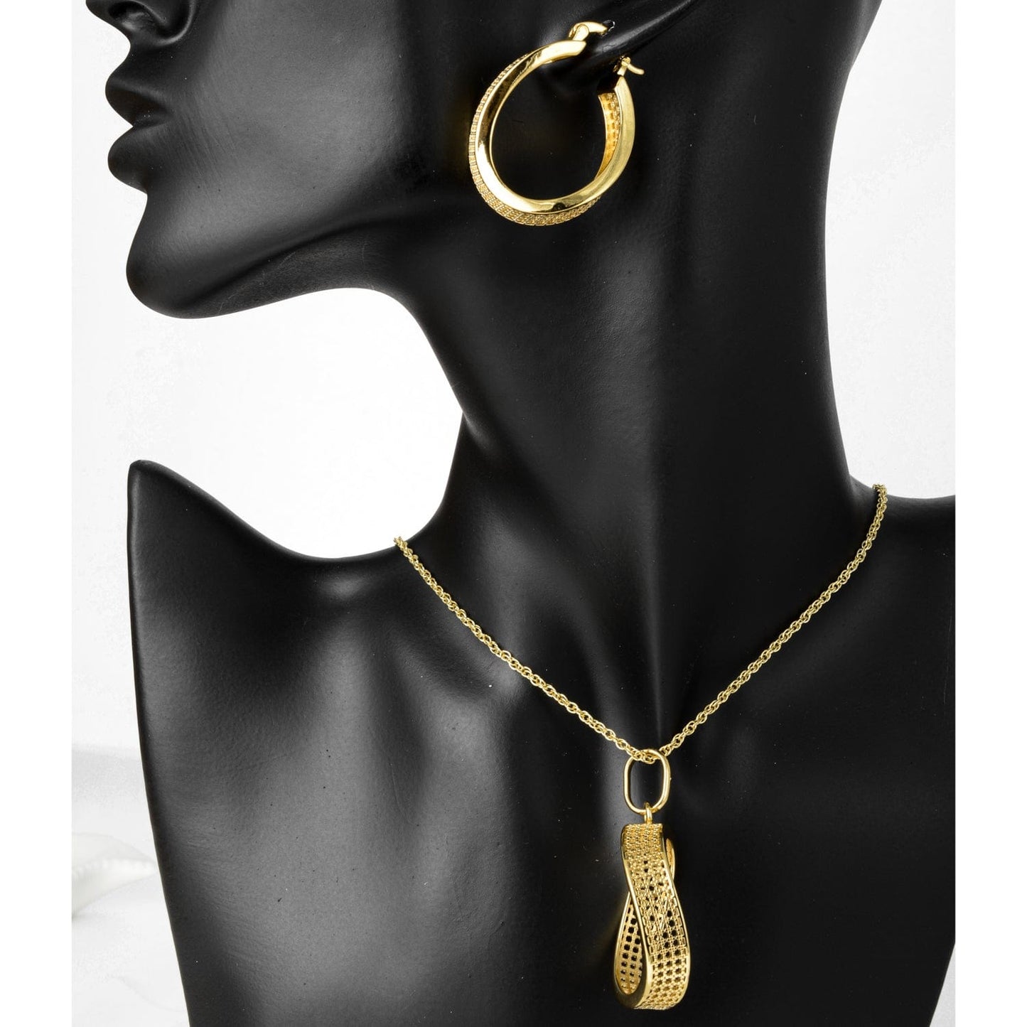 Gold Nigerian Popular jewelry high quality copper Women wedding party bridal jewelry set luxury