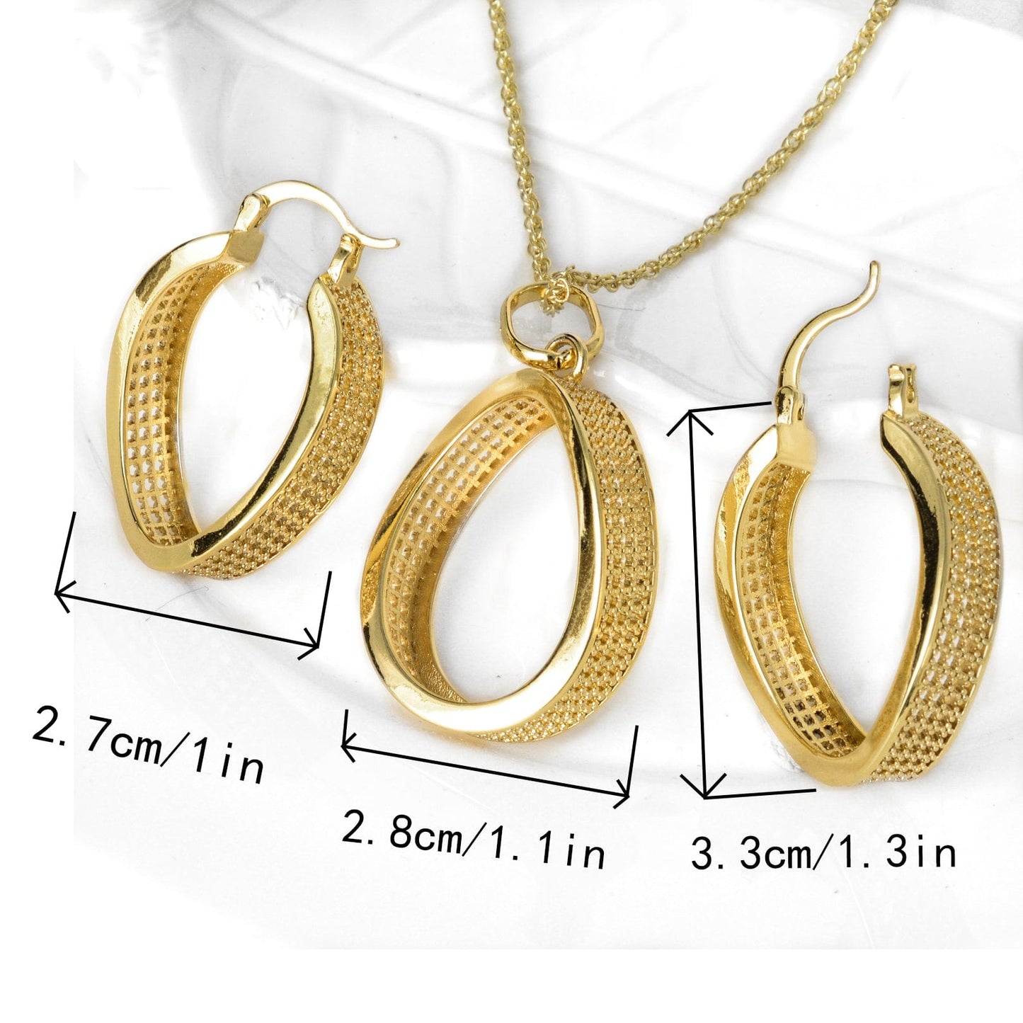 Gold Nigerian Popular jewelry high quality copper Women wedding party bridal jewelry set luxury