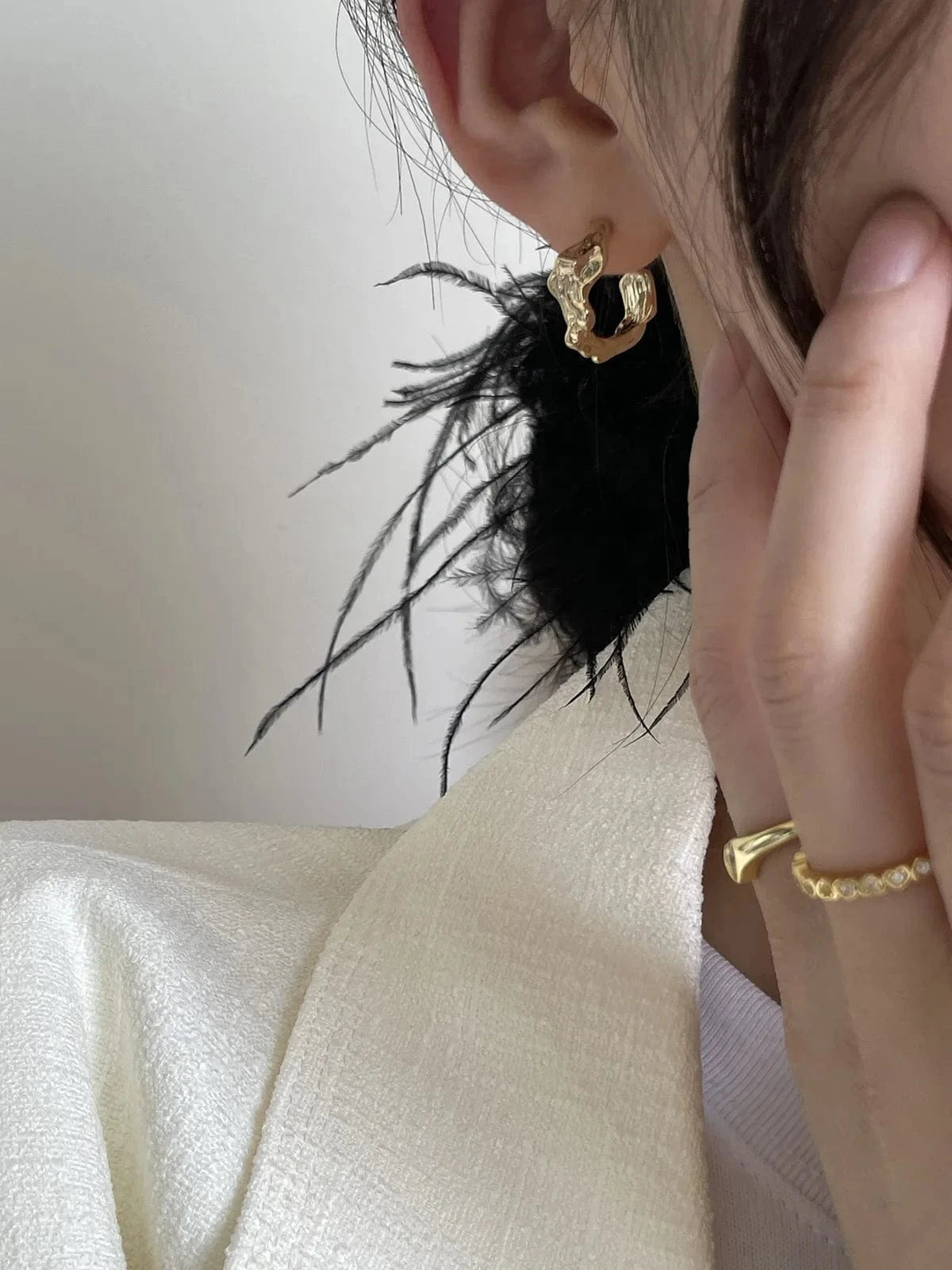 Gold plated jewelry 18k gold plated 925 silver needle earrings style high quality gold plated round stud earrings