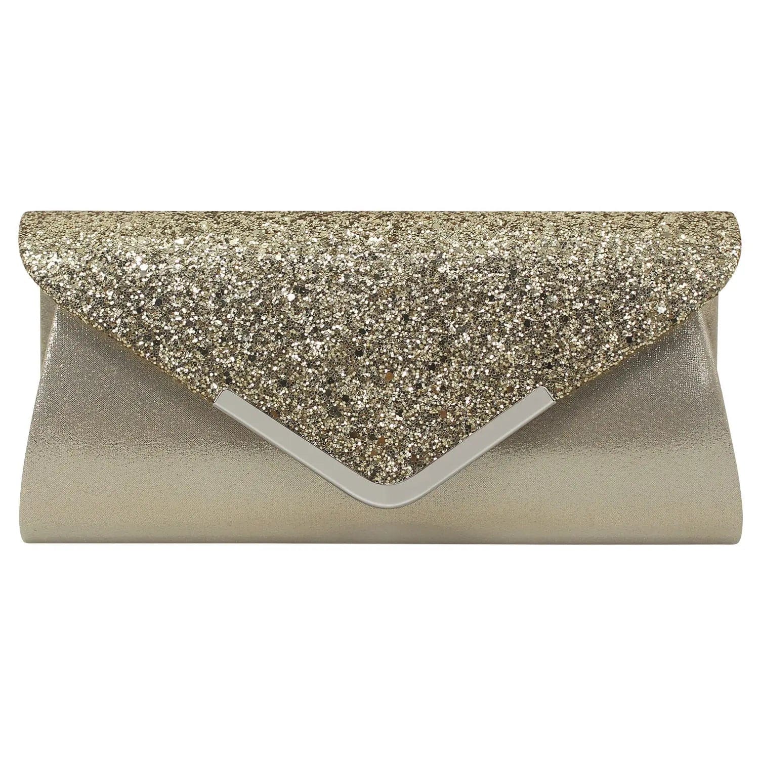 Golden 2022  New Large Capacity Fashionable Flash Material Pu Ladies Shoulder Bag Handmade All Match Clutch Evening Party Bag For Woman
