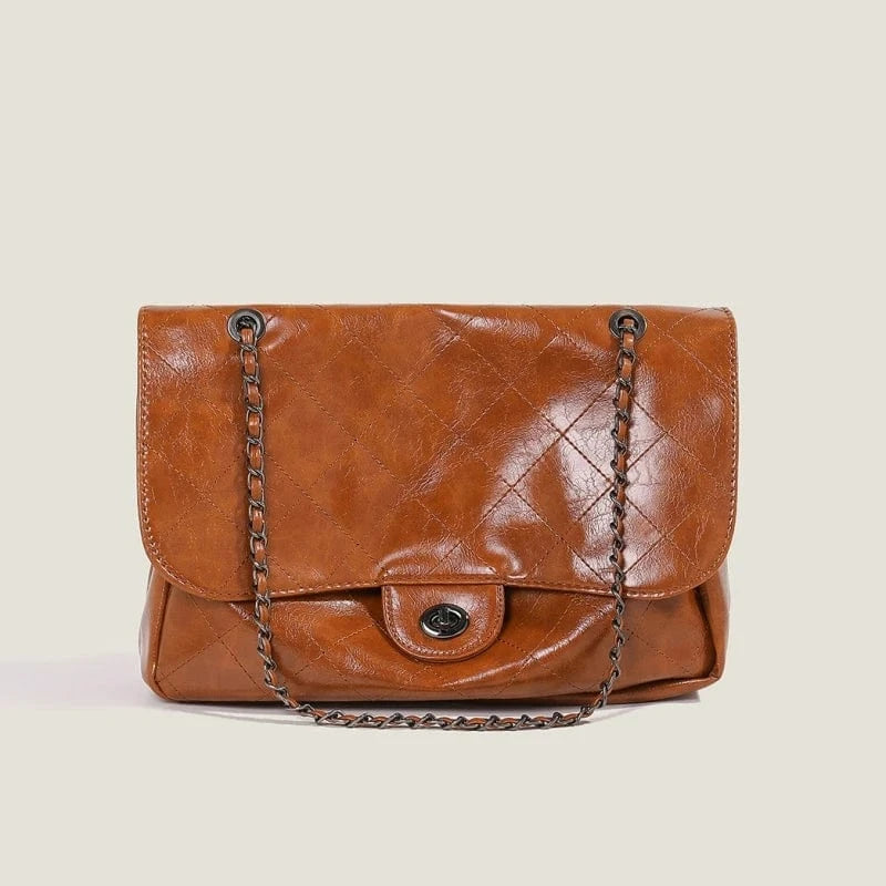 good quality brown leather vintage handbags wholesale luxury designer bags handbags women pu ladies handbag