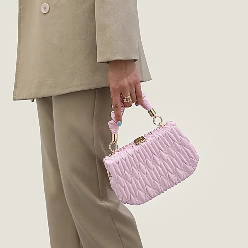 good quality fall 2023 women handbags sling bags unique custom shape pink color leather handbag