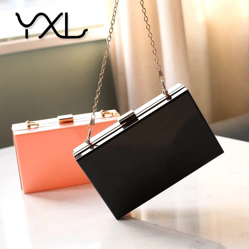 Good quality new fashion jelly clear crossbody transparent acrylic purse