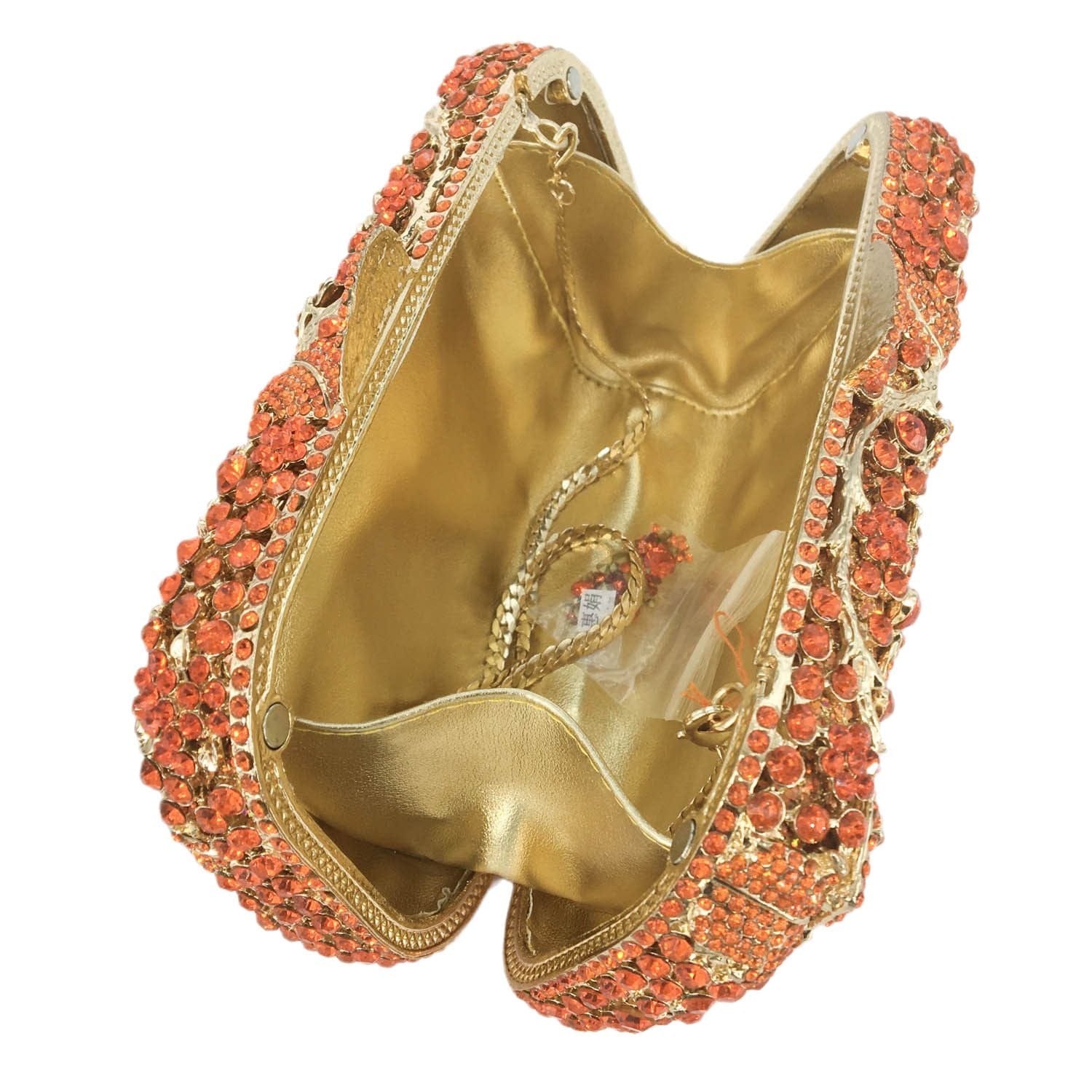 Good Quality Wedding Bridal Crystal Evening Clutch Bags for Women Ladies Flower Evening Rhinestone Handbags