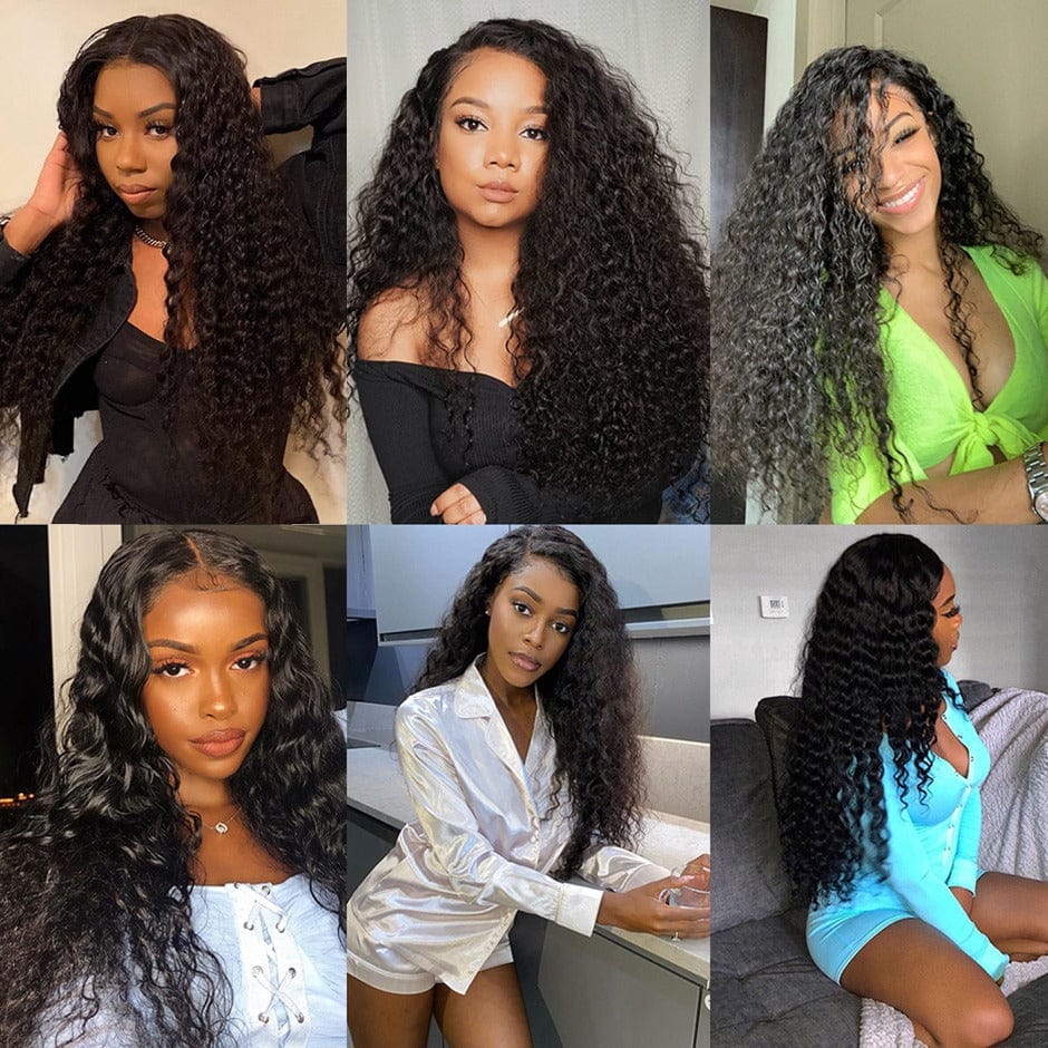 Goodluck naturel raw remy brazilian virgin 13x4lace front human hair with frontal wavy wig hair wholesale human hair wig vendors