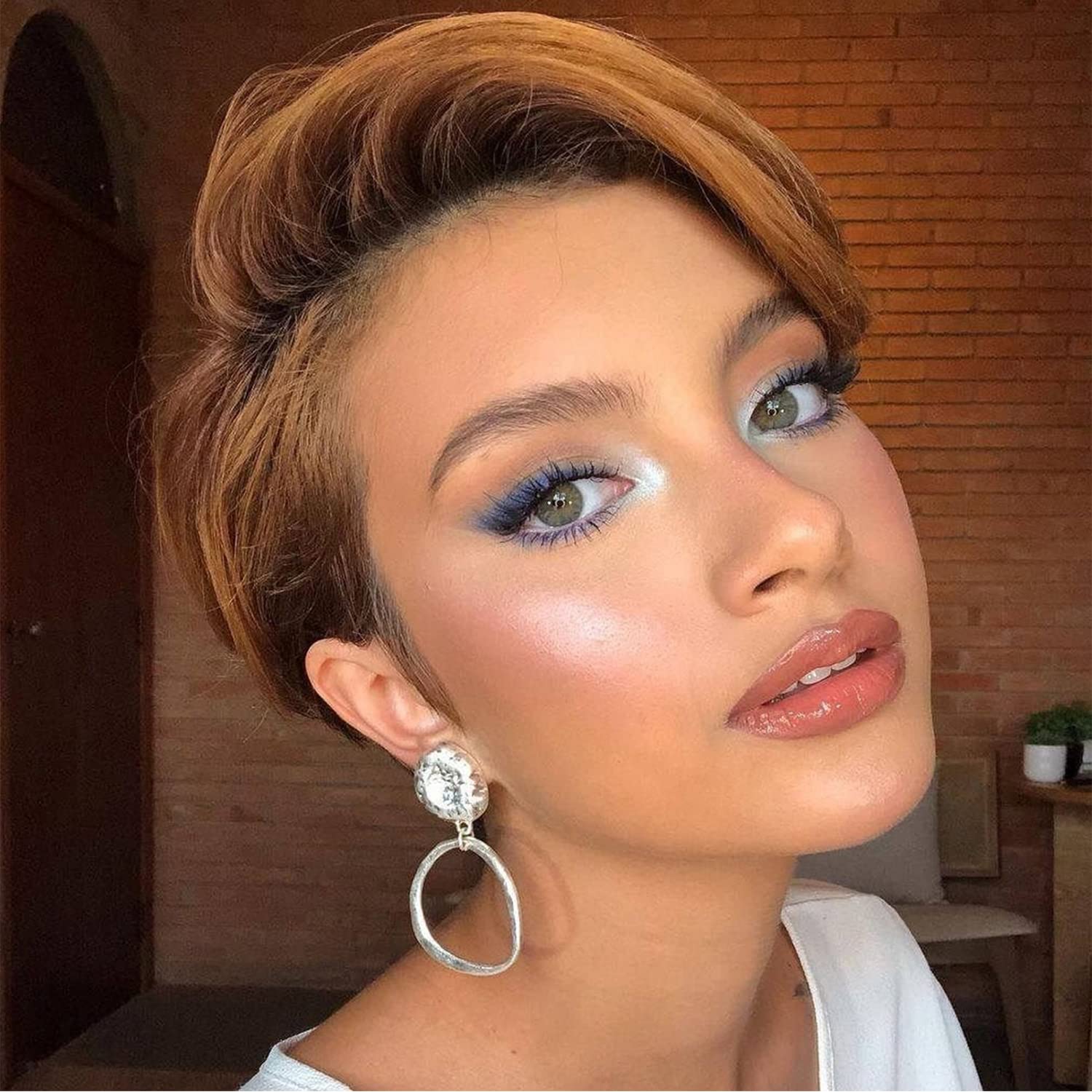 Goodluck Summer Hot Sale Short Pixie Cut Transparent Lace Wig Human Hair Cheap Short Pixie Wigs For Black Women Perruque Naturel