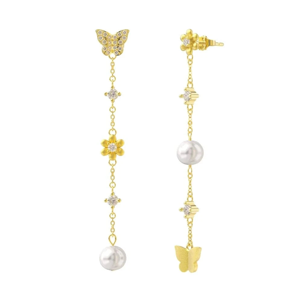 GPE65 Gold fashion 925 sterling silver stud earring jewelry 18K gold plated sterling silver stud earrings for women