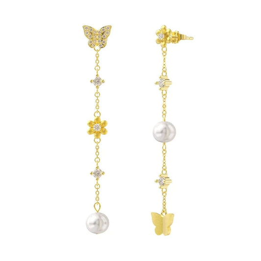 GPE65 Gold fashion 925 sterling silver stud earring jewelry 18K gold plated sterling silver stud earrings for women