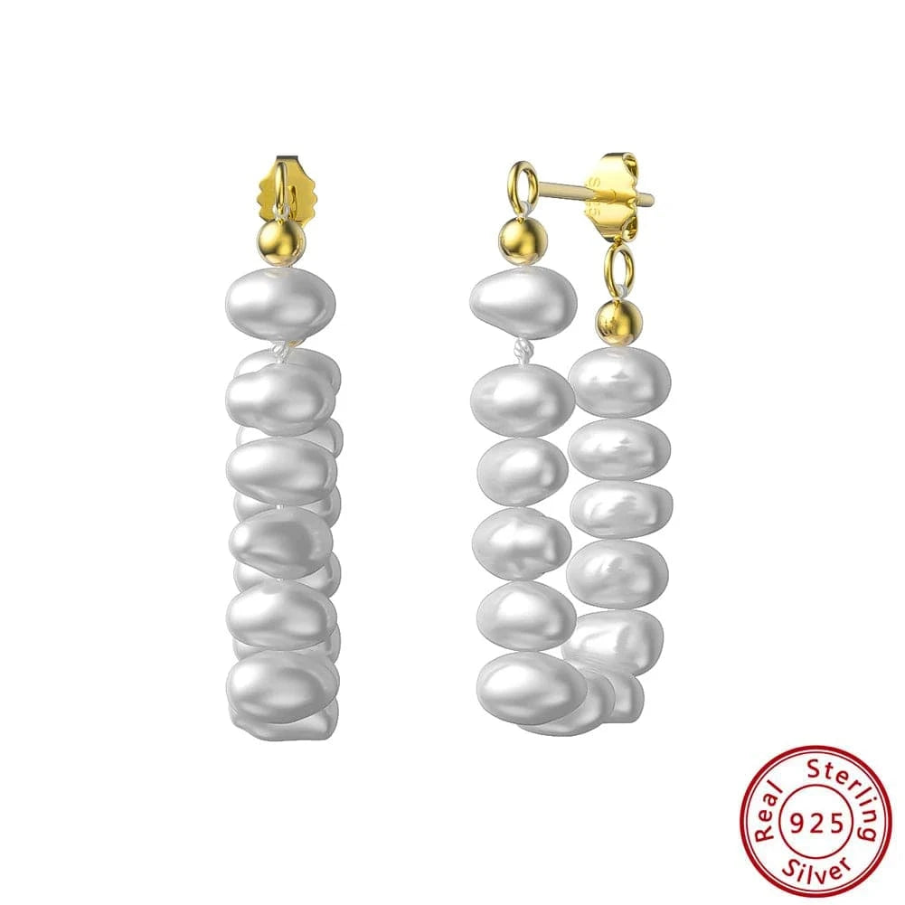GPE66 Gold fashion 925 sterling silver stud earring jewelry 18K gold plated sterling silver stud earrings for women