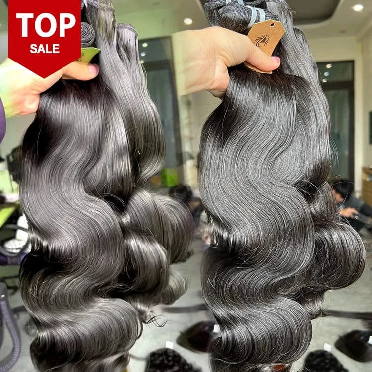 Grade 12A Raw mink Vietnamese hair bundle double drawn Cambodian virgin cuticle aligned Water Wave human hair Bundles Vendor
