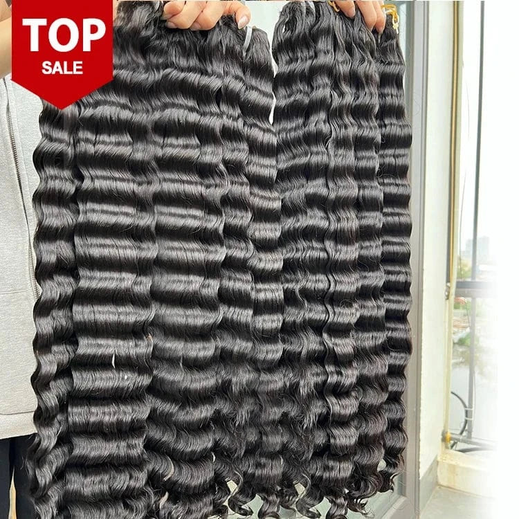 Grade 12A Raw mink Vietnamese hair bundle double drawn Cambodian virgin cuticle aligned Water Wave human hair Bundles Vendor