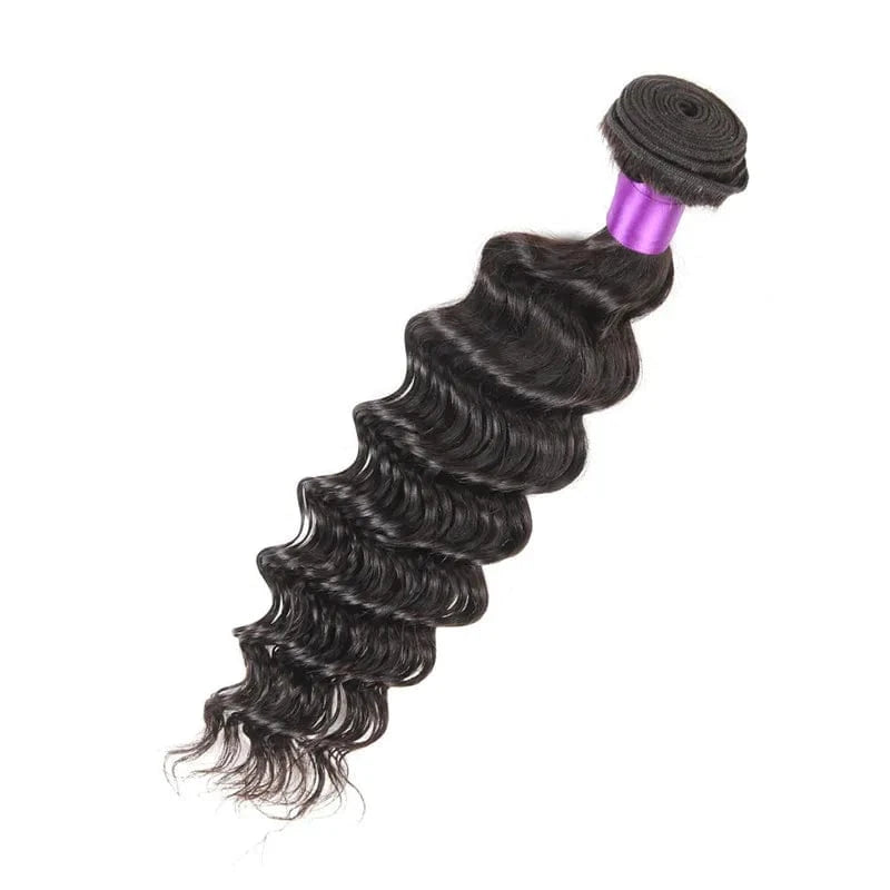 Grade 12A Unprocessed Brazilian Deep Wave Virgin Human Hair Bundles