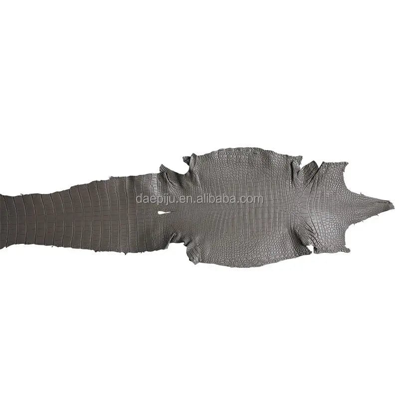 Gray Crocodile skin leather wallet carteiras de couro masculina billetera de cuero de cocodrilo