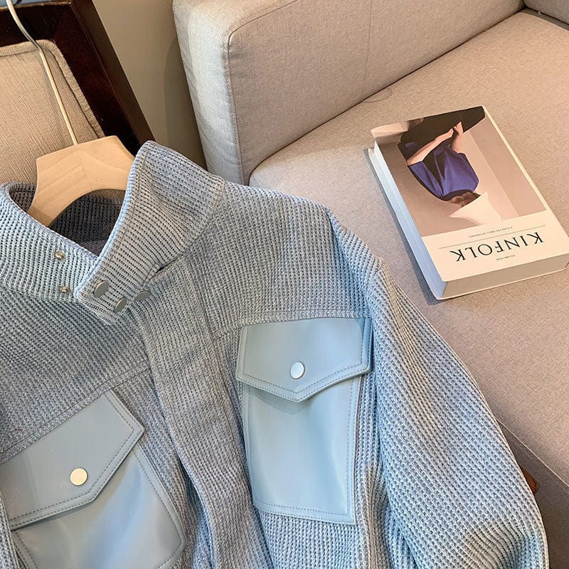 Gray sports casual suit women's retro foreign style thickened leggings two-piece set