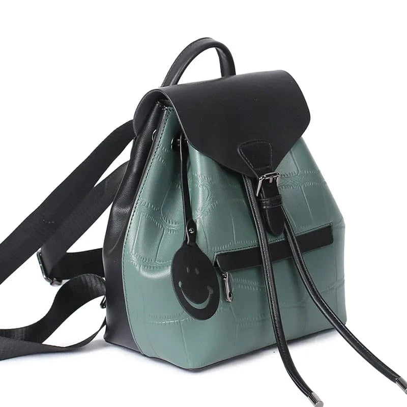 green Backpack Purse for Women  Travel Bag Leather Backpack Shoulder Bag Girls Backpack Schoolbag