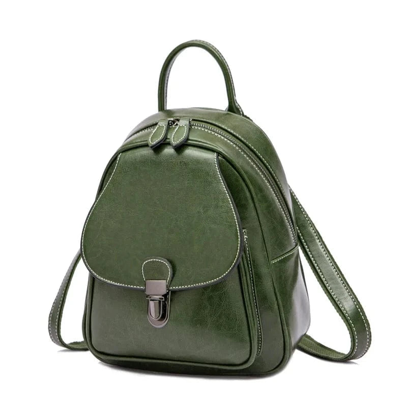 green Mini Backpack for Women Cute Small Backpack Purse Girls Leather Bookbag Women Bags Fashion Waterproof Cover Polyester Male 1.0KG