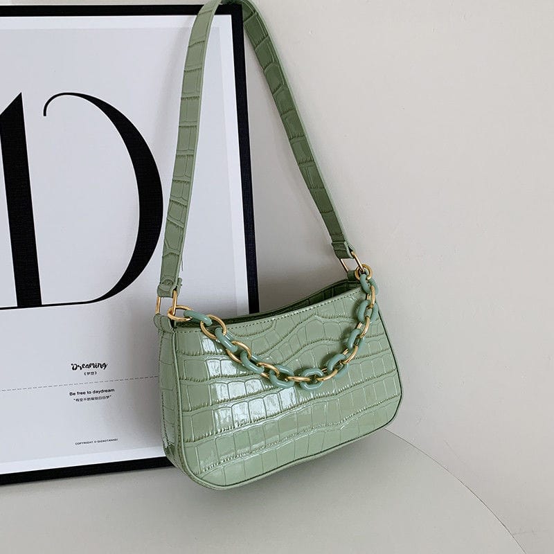 green New Trendy Women Hand Bags Small Kid Bag Women Designer Handbags Famous Brands Purses Women's Tote Bags