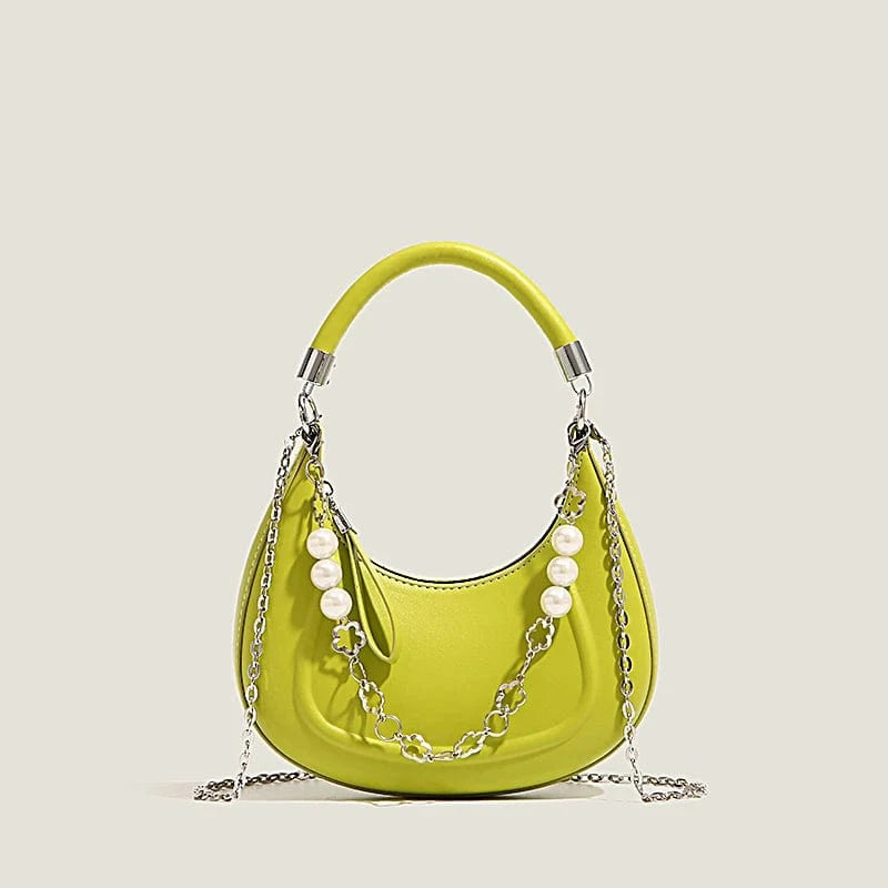 green popular latest design chains handbags female casual ladies purses unique shape luxury handbags
