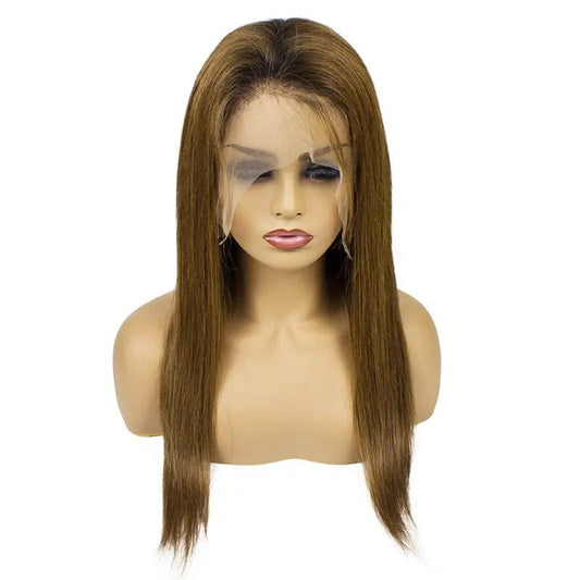 Guarantee hair straight lace frontal color wig 1B/30# Brazilian full cuticle hair wholesale virgin Hair lace frontal good price