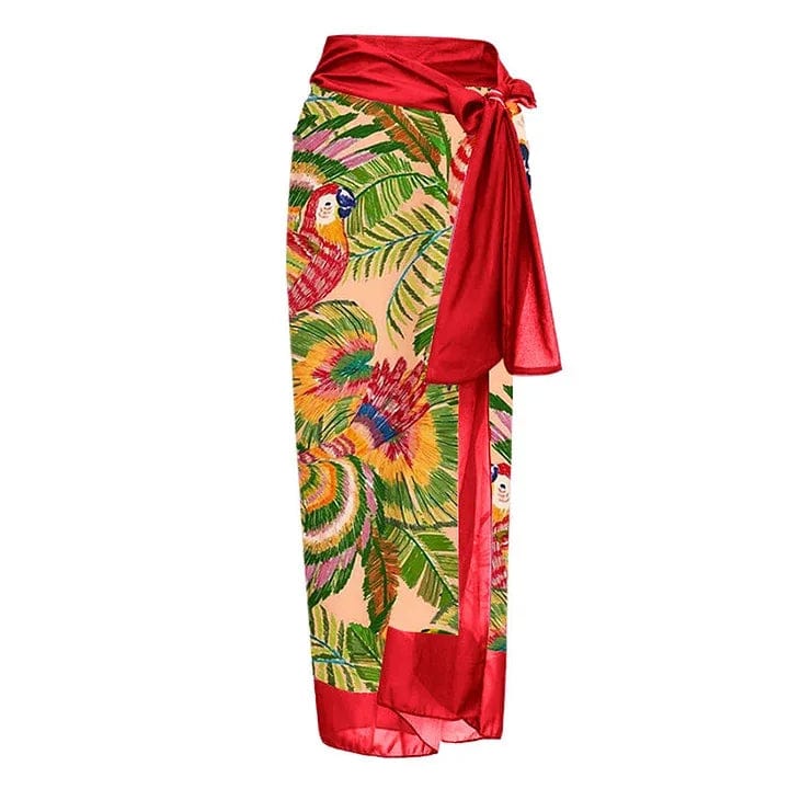 GX2529 Fashion Women Elegant Bodysuits Vendors 3D Big Three-dimensional Flower Swimsuit Sexy Swimwear and Cover Ups 2 Piece Set