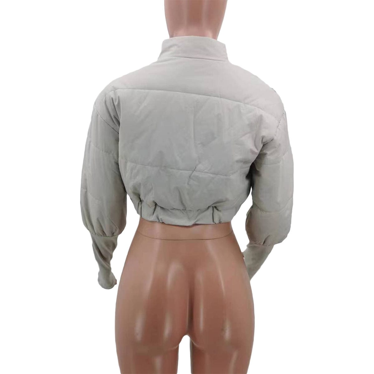 GX6266 Women's Crop Bubble Coat Jackets 2023 Trench Thick Puff Coats Women Winter Clothes Vests coats Girls' Jacket